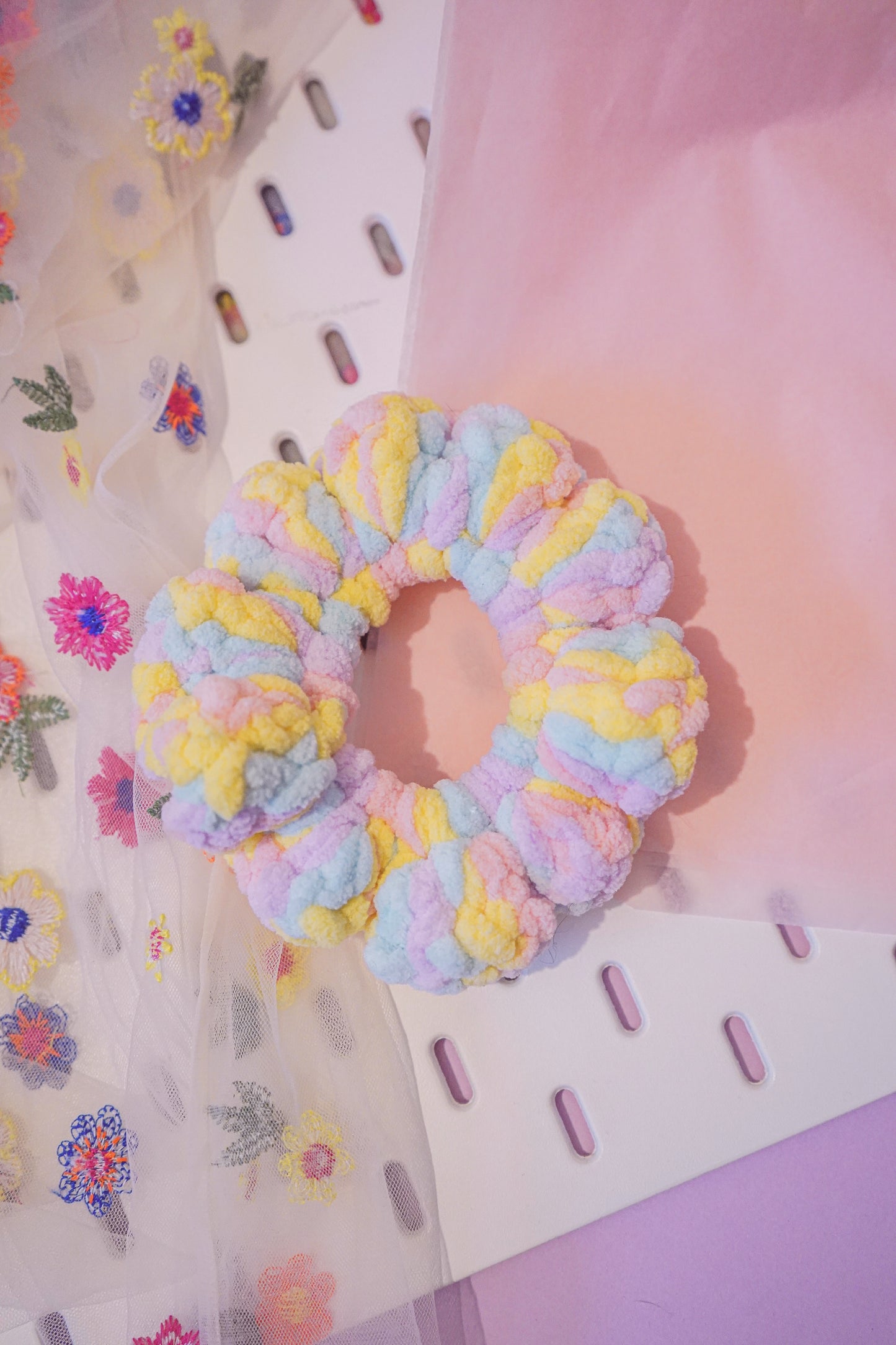 Pastel Rainbow - XL Scrunchie