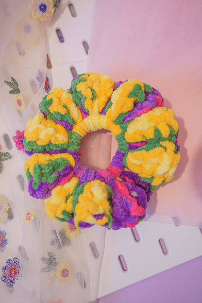 90's Workout - XL Crochet Scrunchie