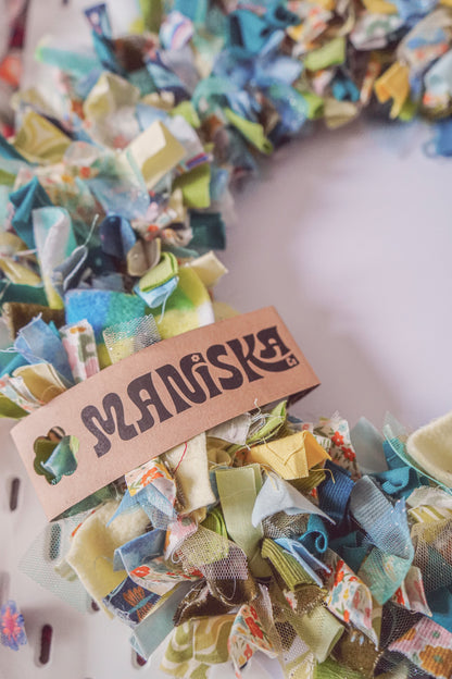 Fabric Wreath - Green