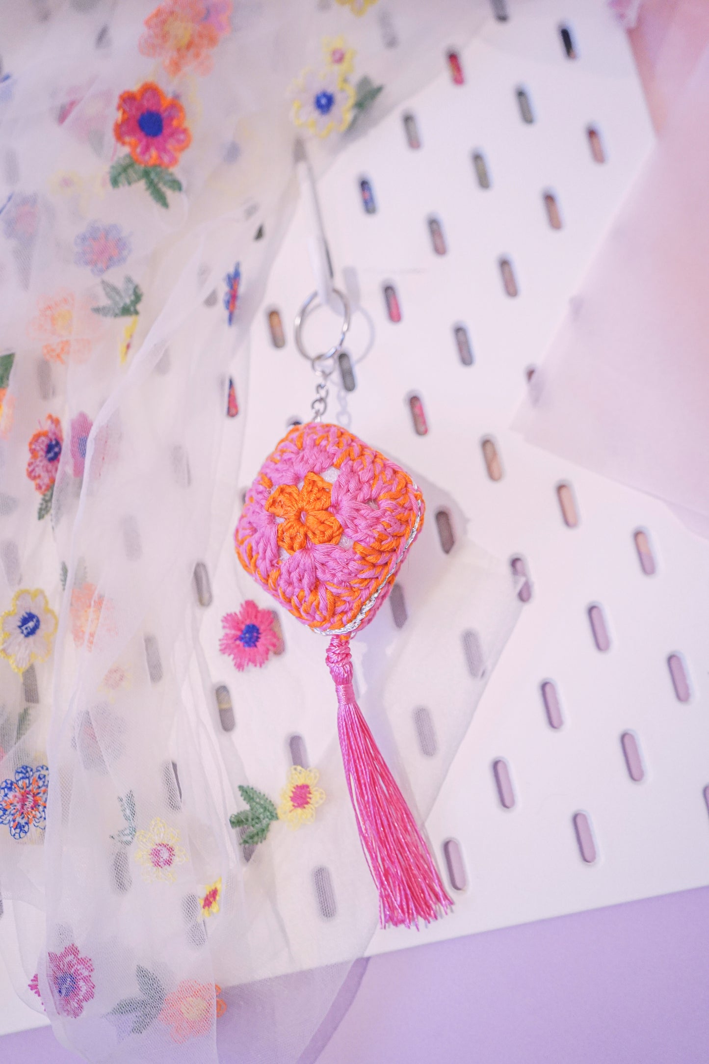 Love Granny Square - Keychain