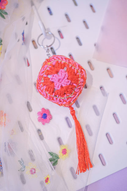 Love Granny Square - Keychain