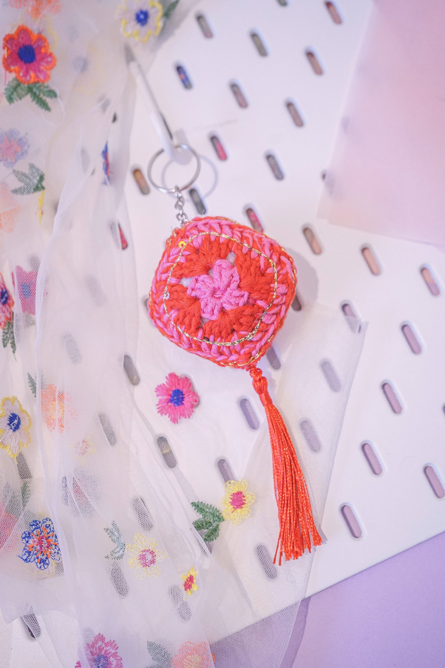 Love Granny Square - Keychain