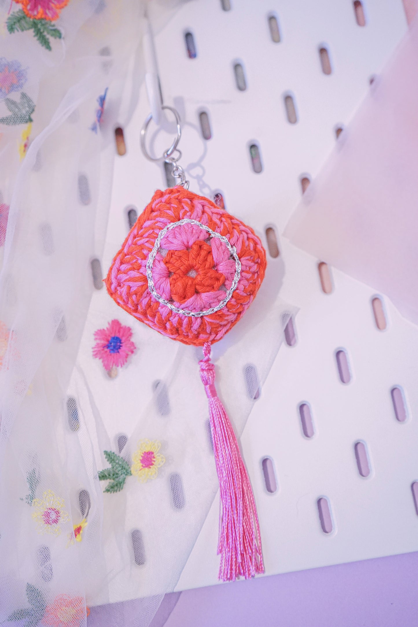 Love Granny Square - Keychain