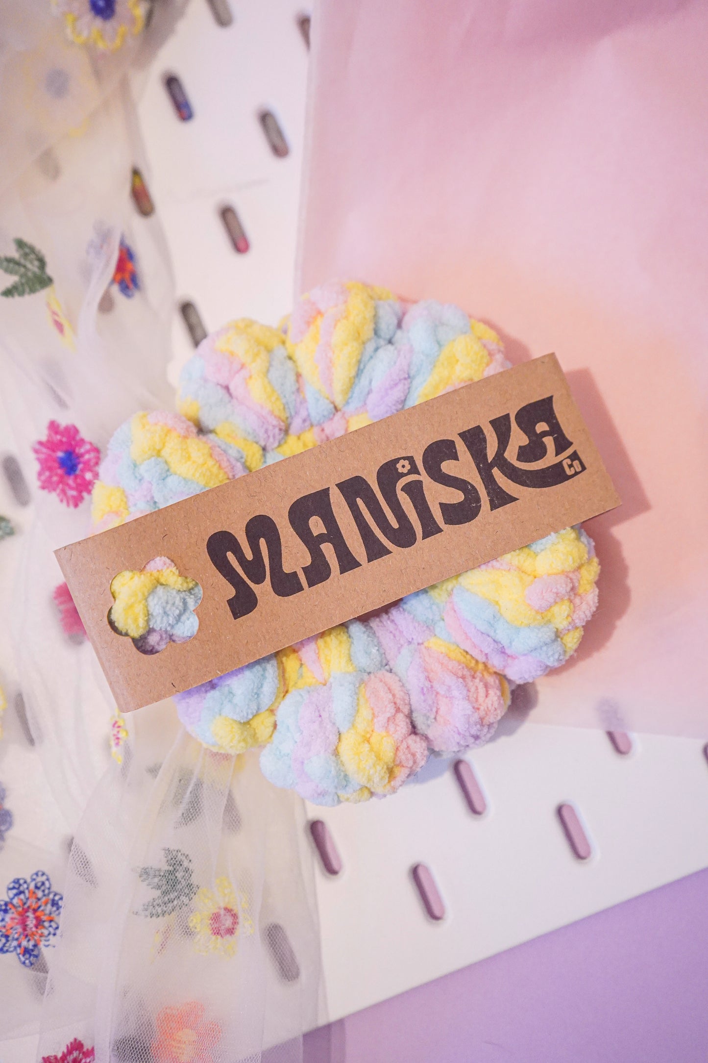Pastel Rainbow - XL Scrunchie