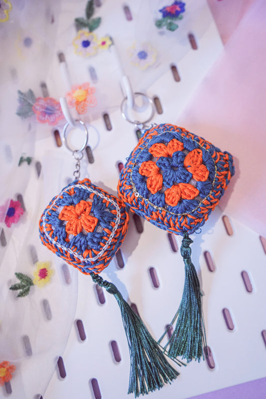 90's vibe Granny Square - Keychain