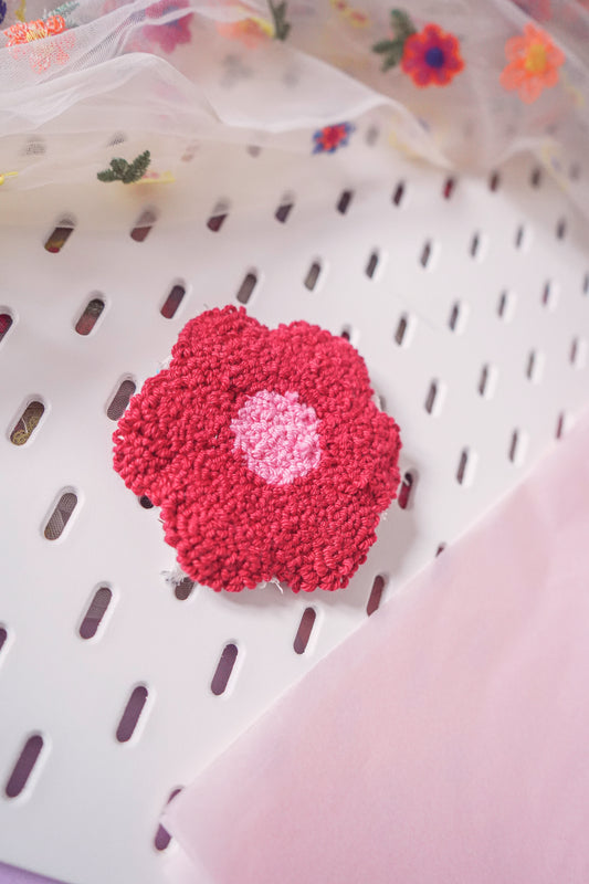 Maniska Punch Needle Coaster - Flower