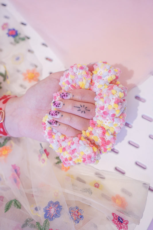 Pastel Rainbow - Small Scrunchie