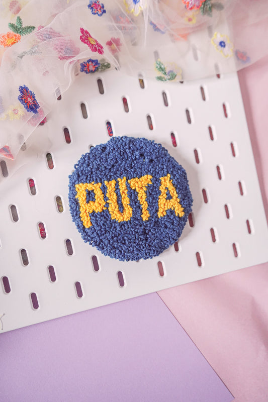 Shameless Punch Needle Coaster - P*TA