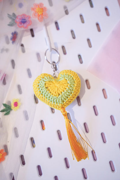 Sweet Lime - Granny Square Keychain