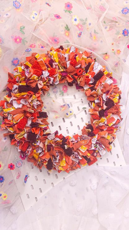Fabric Wreath - Pumpkin Spice